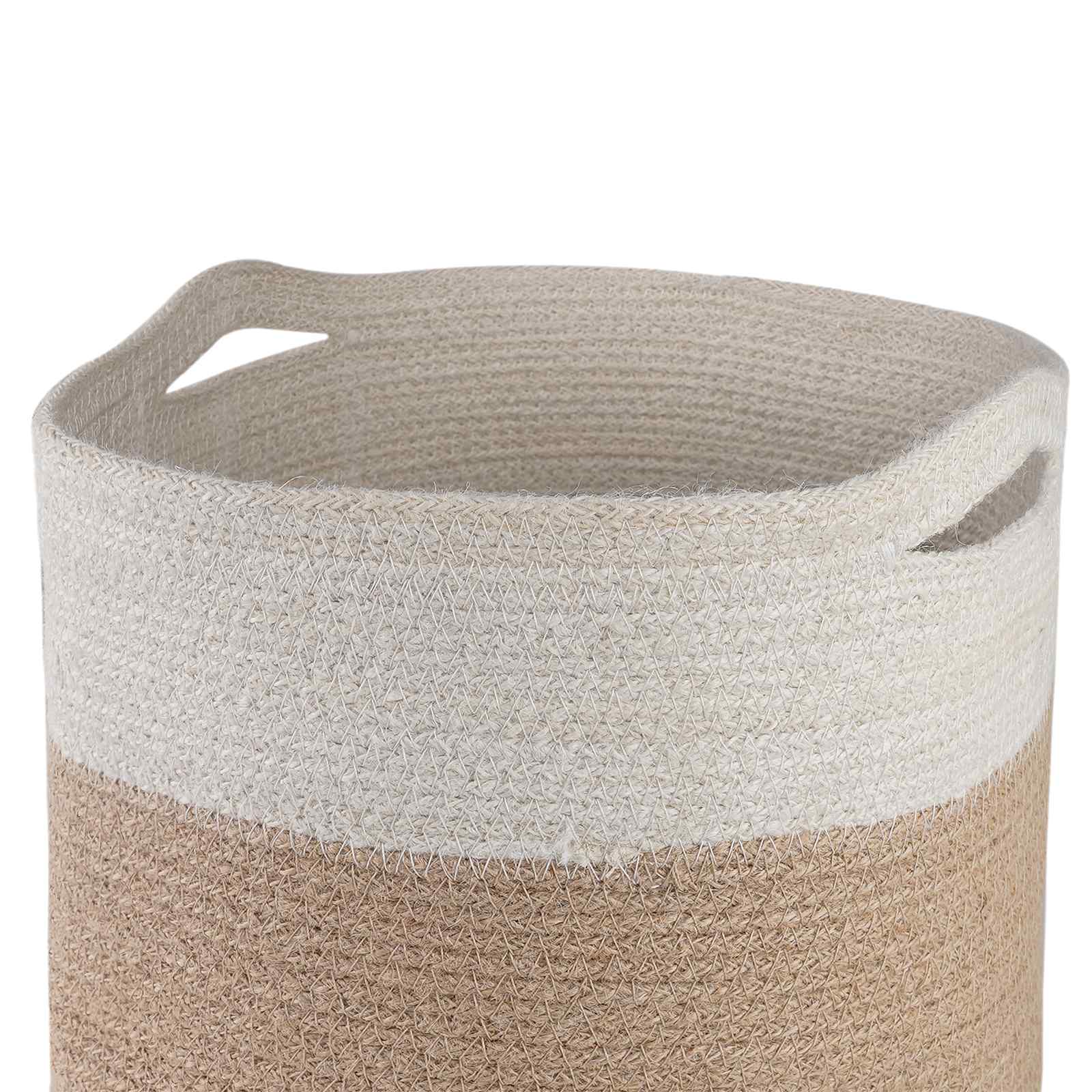 Plantenpot Set 2 pcs Natuurlijk en Wit Ø 28 x 28 cm – afbeelding 4