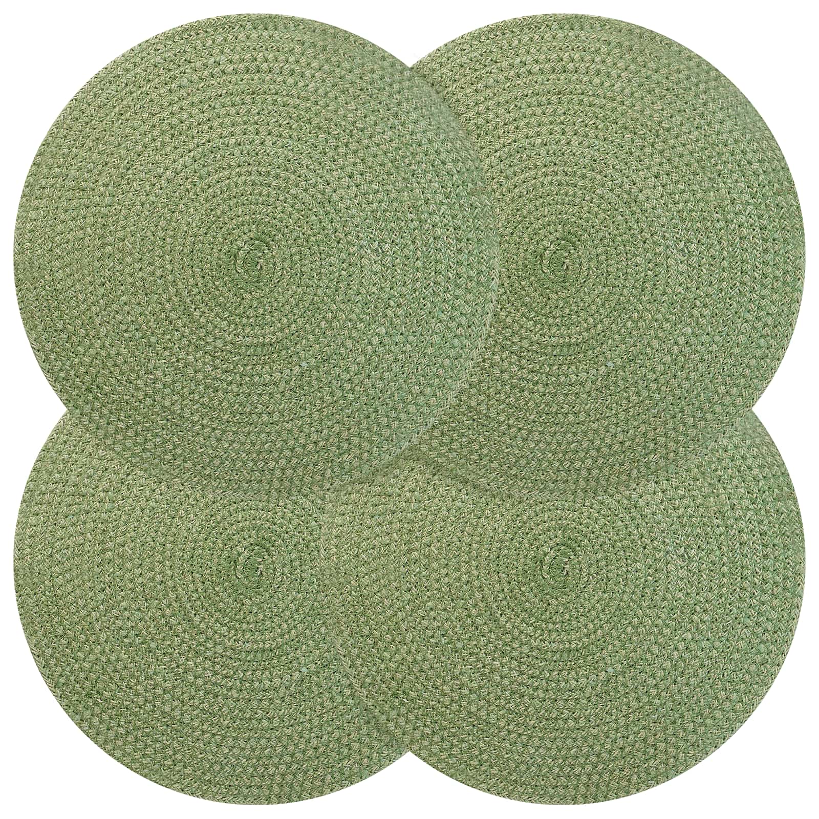 Jute placematten 4 st Olijfgroen 100% Tossa Jute