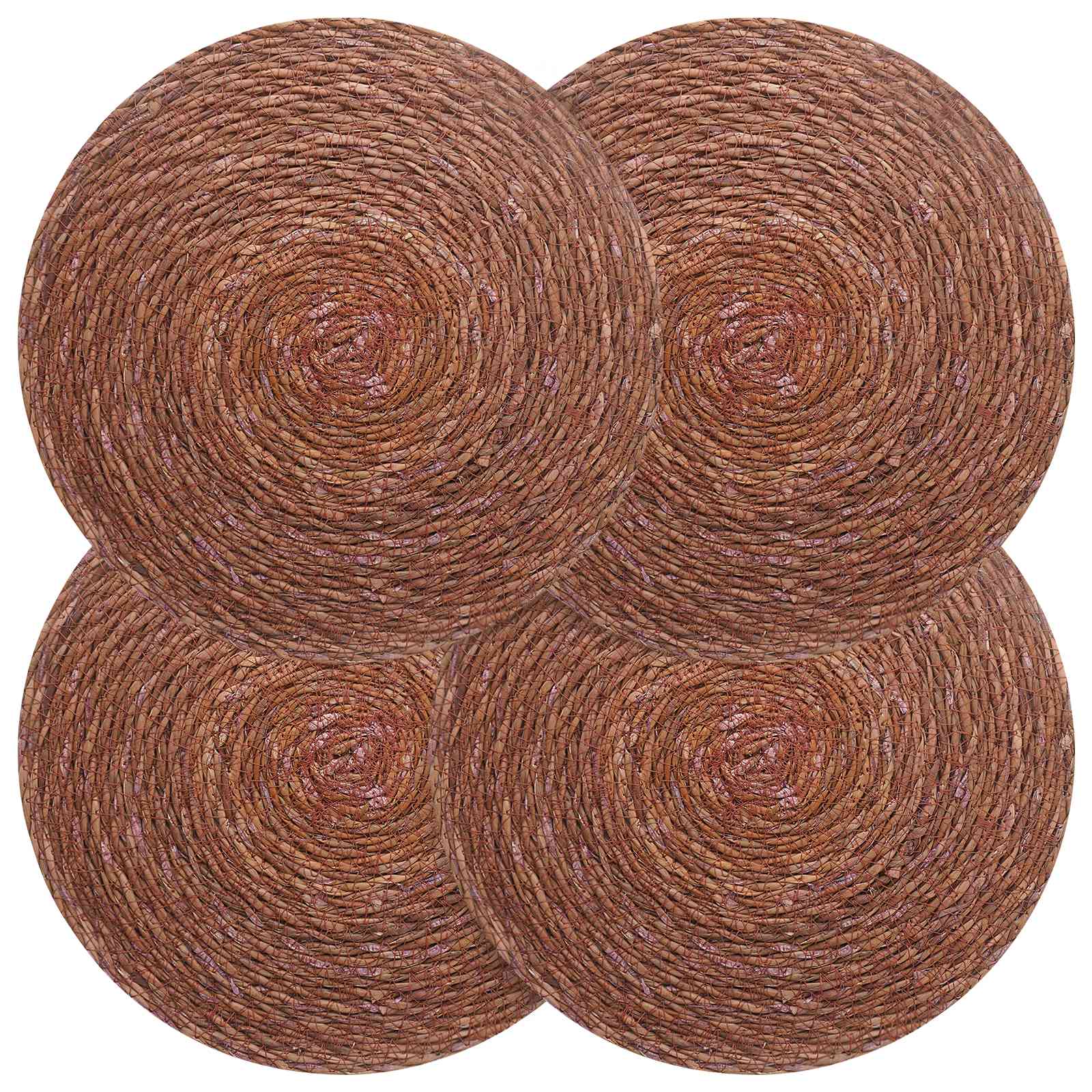 Zeegroene placemats 4 st Bruin 100% Zeegras