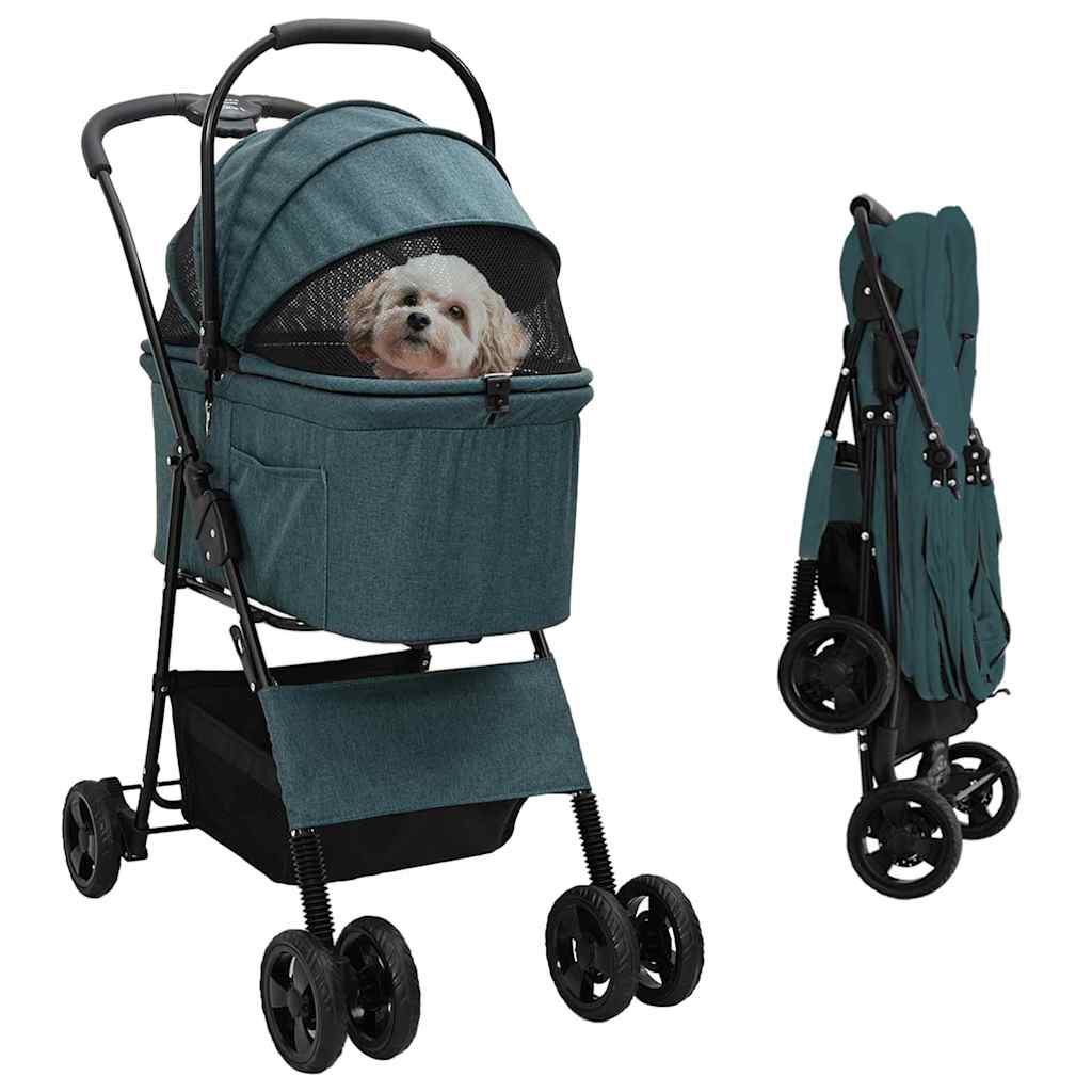 Opvouwbare Huisdierenwagen Groen 81 x 47 x 99 cm Polyester