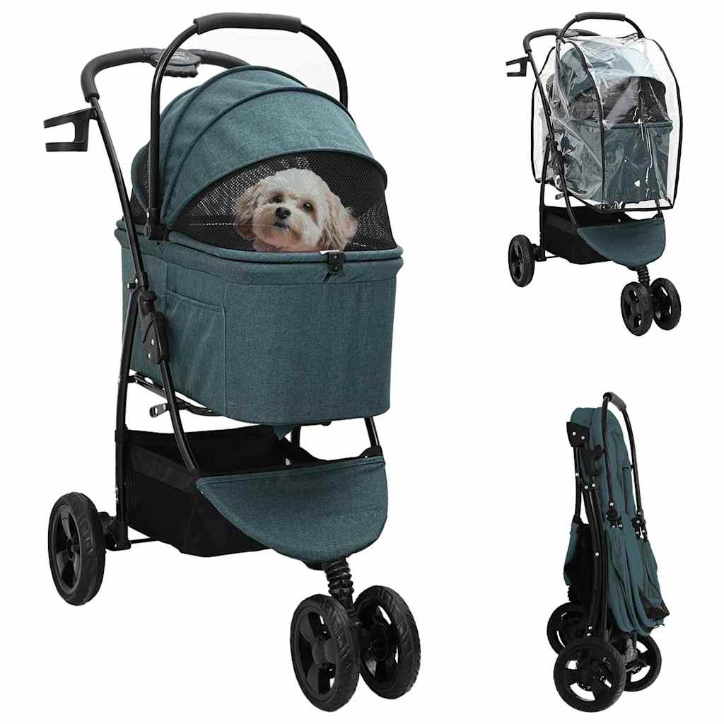Opvouwbare Huisdierenwagen Groen 78 x 54 x 101 cm Polyester