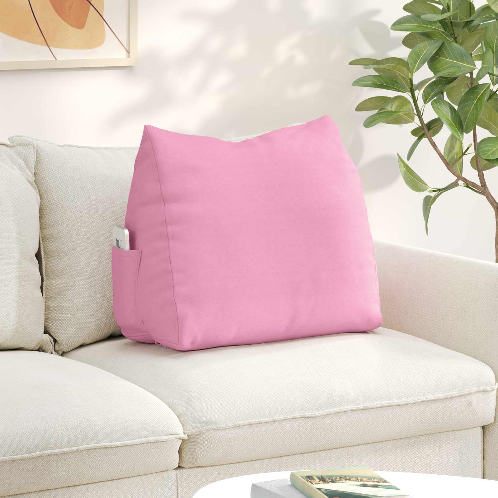 Rugkussen Roze 60 x 20 x 50 cm Stof