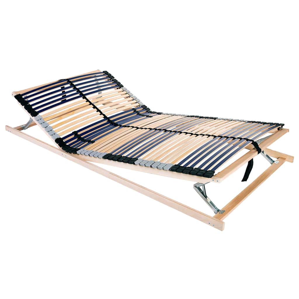 Lattenbodem Bruin 140 x 190 cm Massief beukenhout