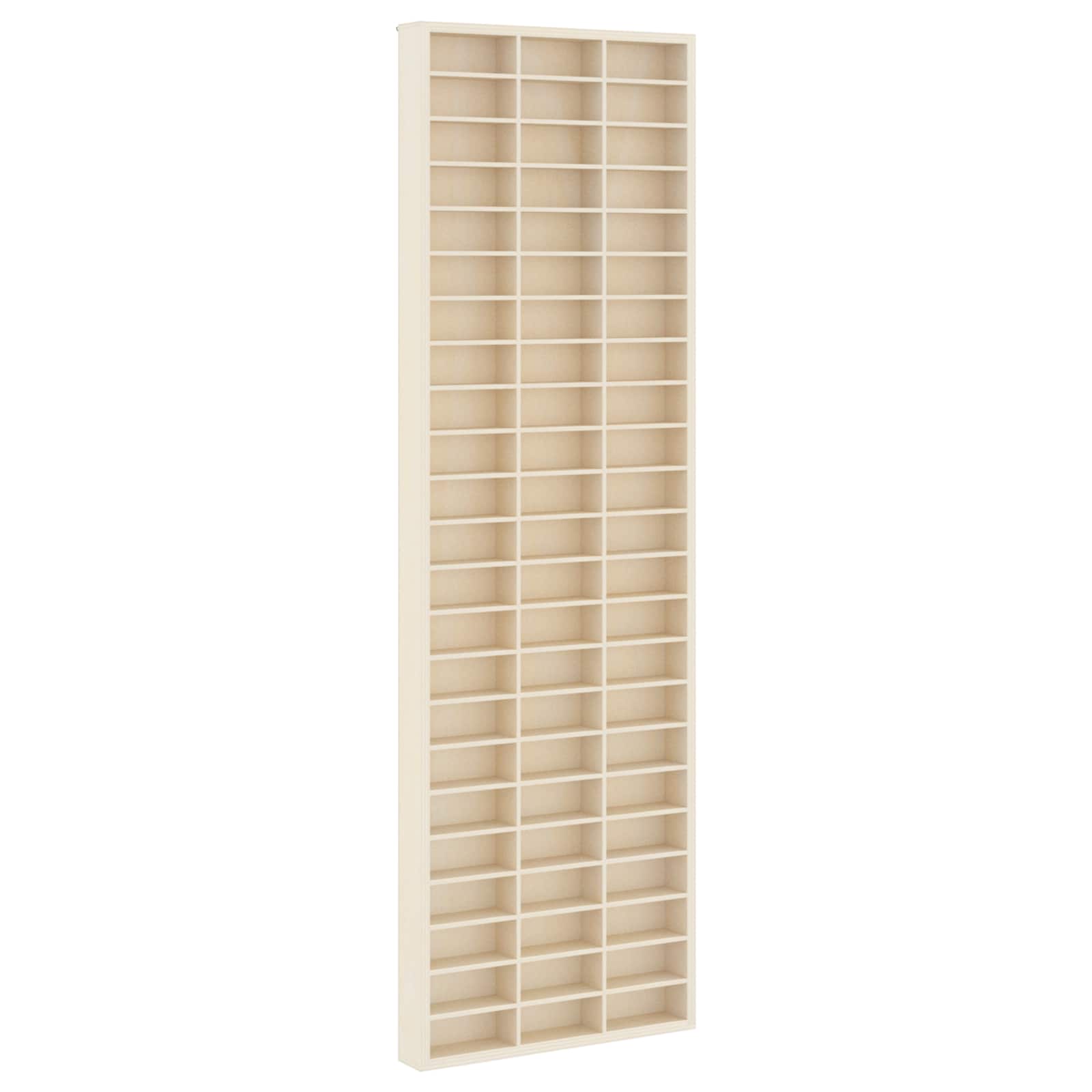 Muurdisplaykast met plank Beige 30 x 4,5 x 96 cm Bewerkt hout – afbeelding 1