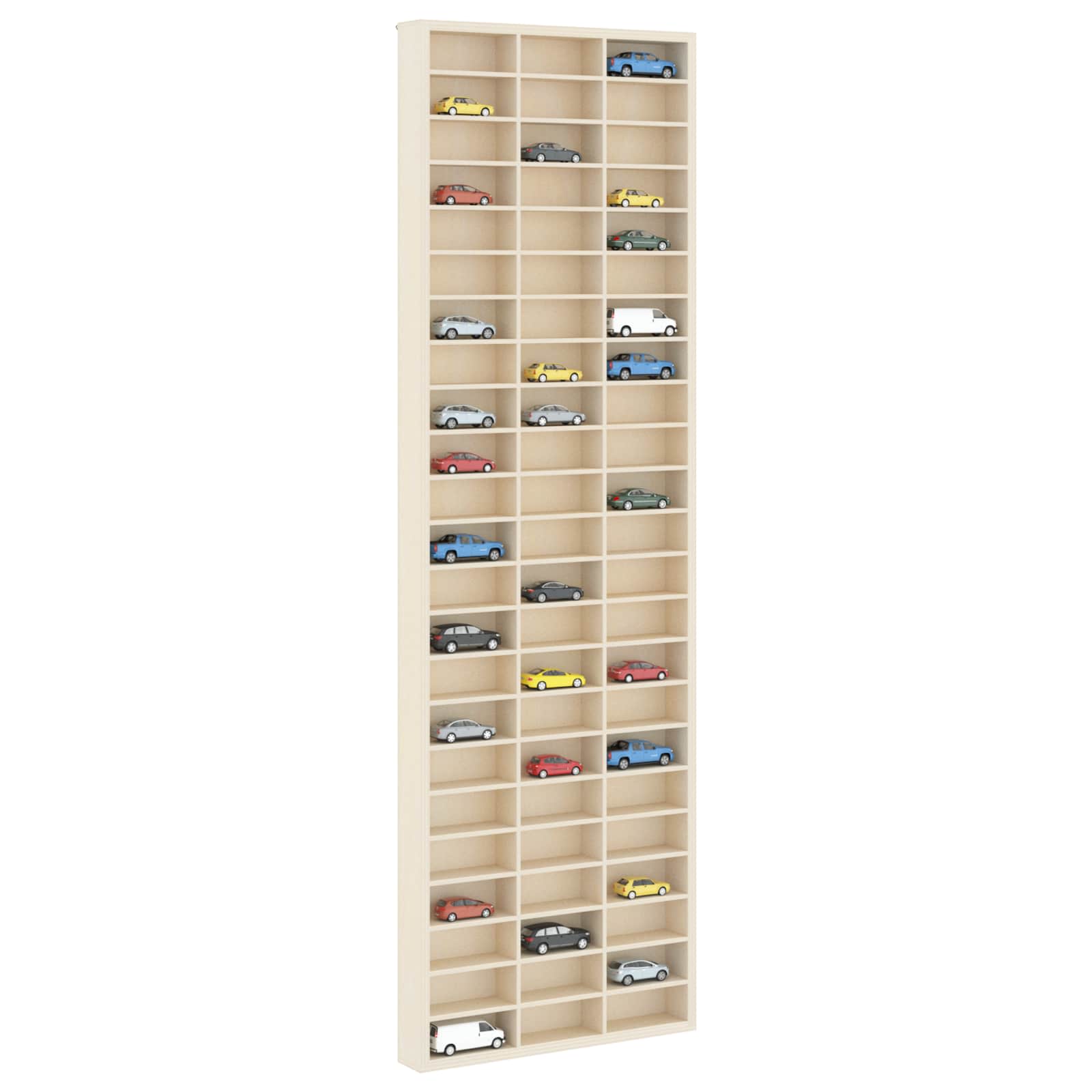 Muurdisplaykast met plank Beige 30 x 4,5 x 96 cm Bewerkt hout – afbeelding 2