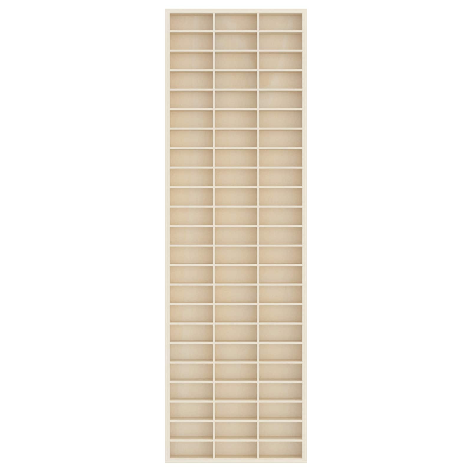 Muurdisplaykast met plank Beige 30 x 4,5 x 96 cm Bewerkt hout – afbeelding 3