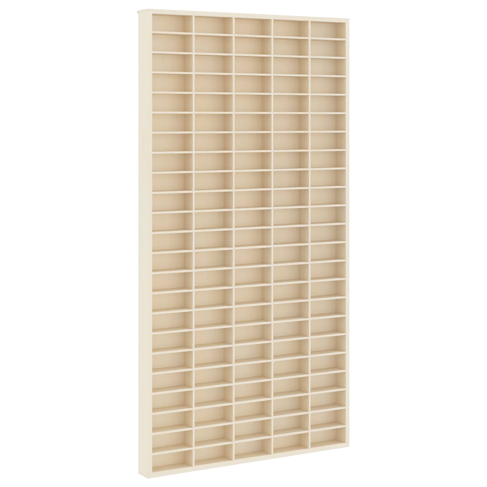 Muurdisplaykast met plank Beige 50 x 4,5 x 96 cm Bewerkt hout – afbeelding 1