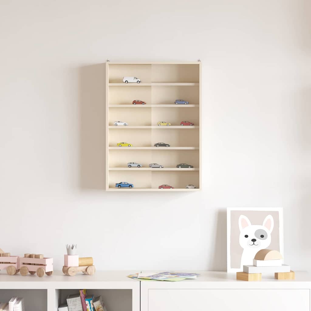 Muurdisplaykast met plank Beige 40 x 8,5 x 54 cm Multiplex