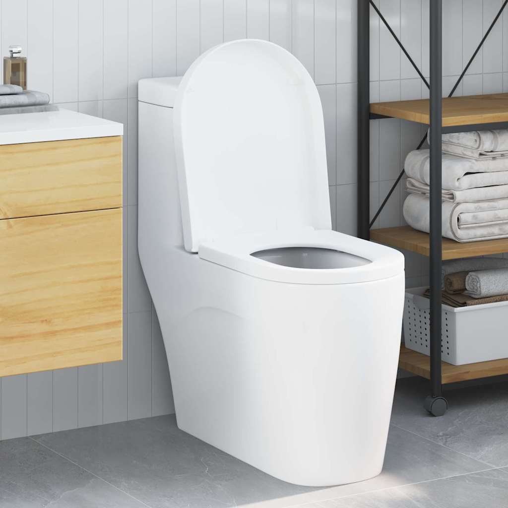 Toiletzitting Verstelbaar Wit 48 x 36,5 x 4,5 cm Polypropyleen