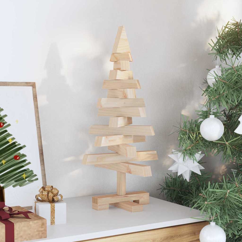 Kerstbomen met standaard Naturel 60 cm Massief grenenhout – afbeelding 3