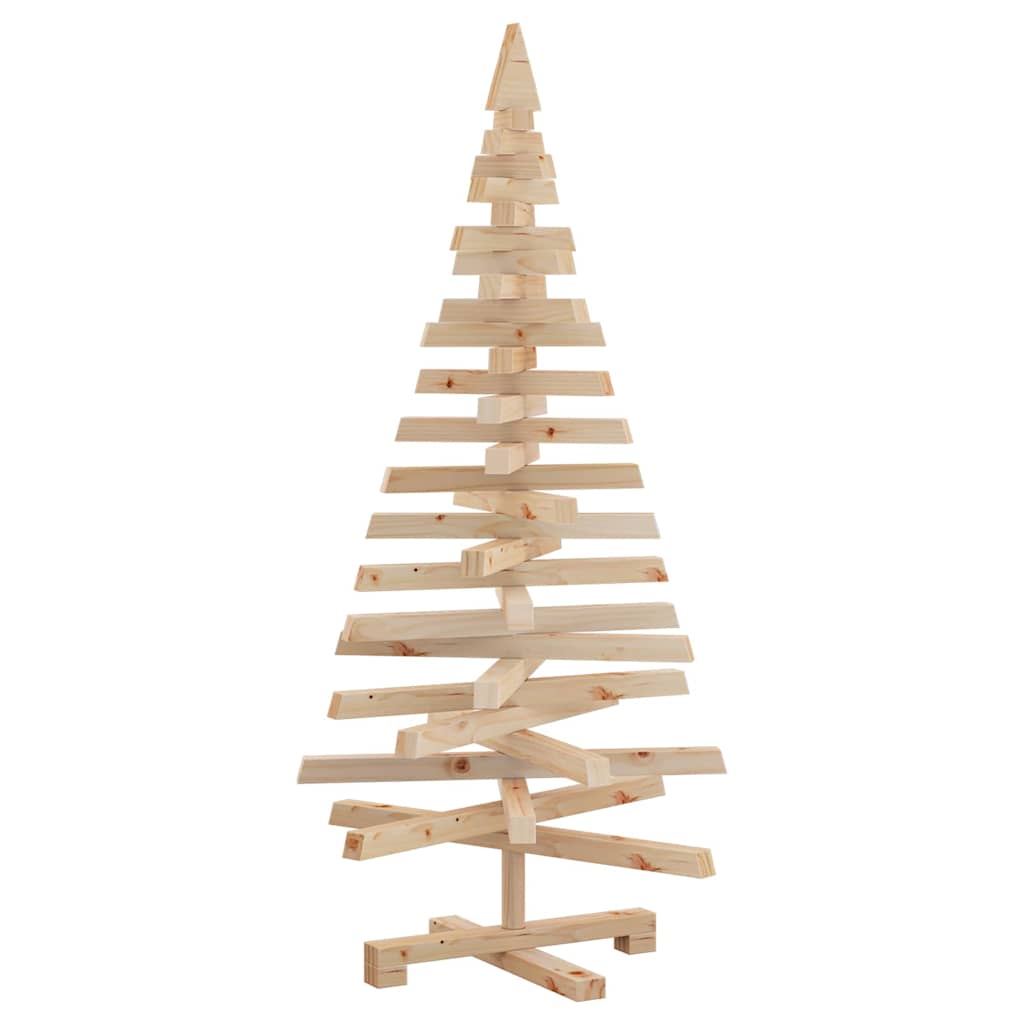 Kerstbomen met standaard Naturel 120 cm Massief grenenhout – afbeelding 2