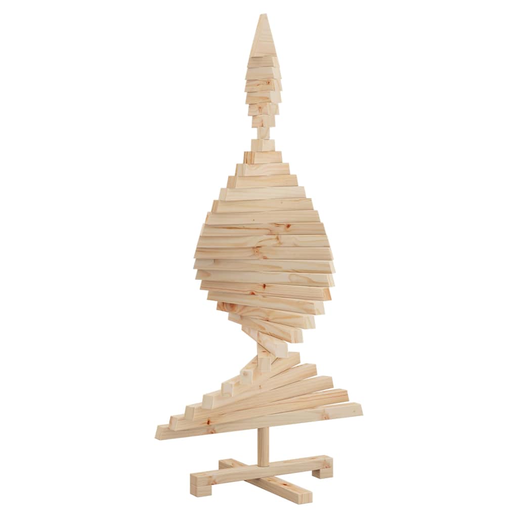 Kerstbomen met standaard Naturel 120 cm Massief grenenhout – afbeelding 6