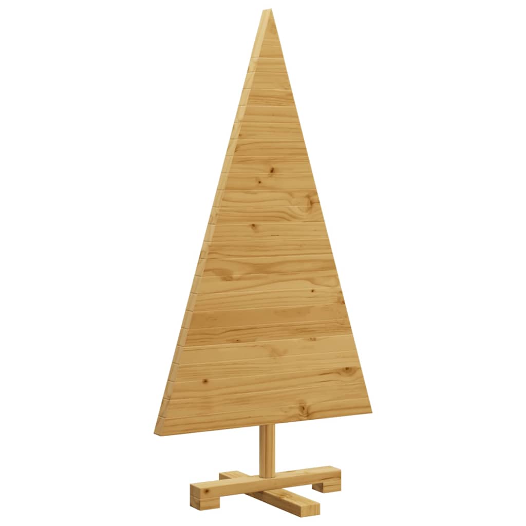Kerstbomen met standaard Bruin 90 cm Massief grenenhout – afbeelding 4
