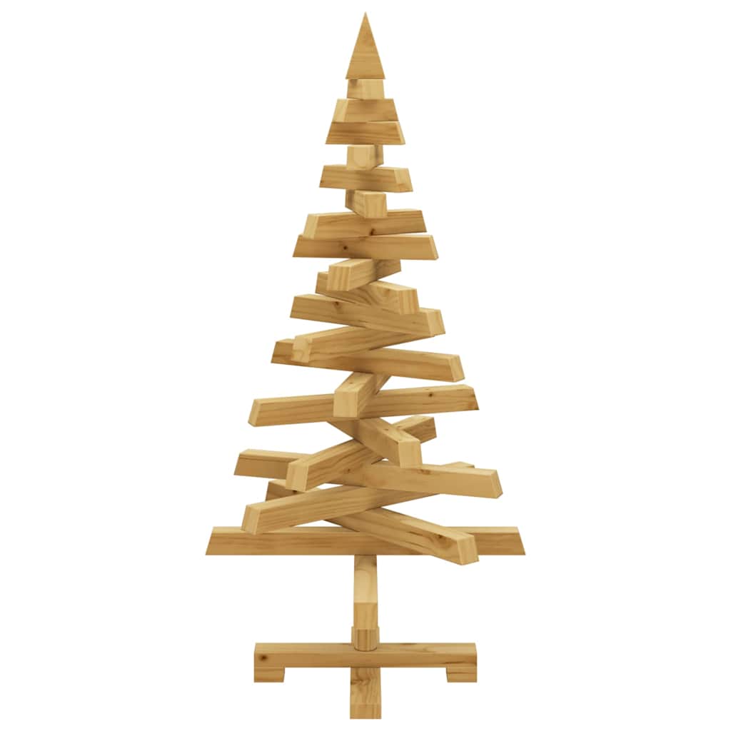 Kerstbomen met standaard Bruin 90 cm Massief grenenhout – afbeelding 5