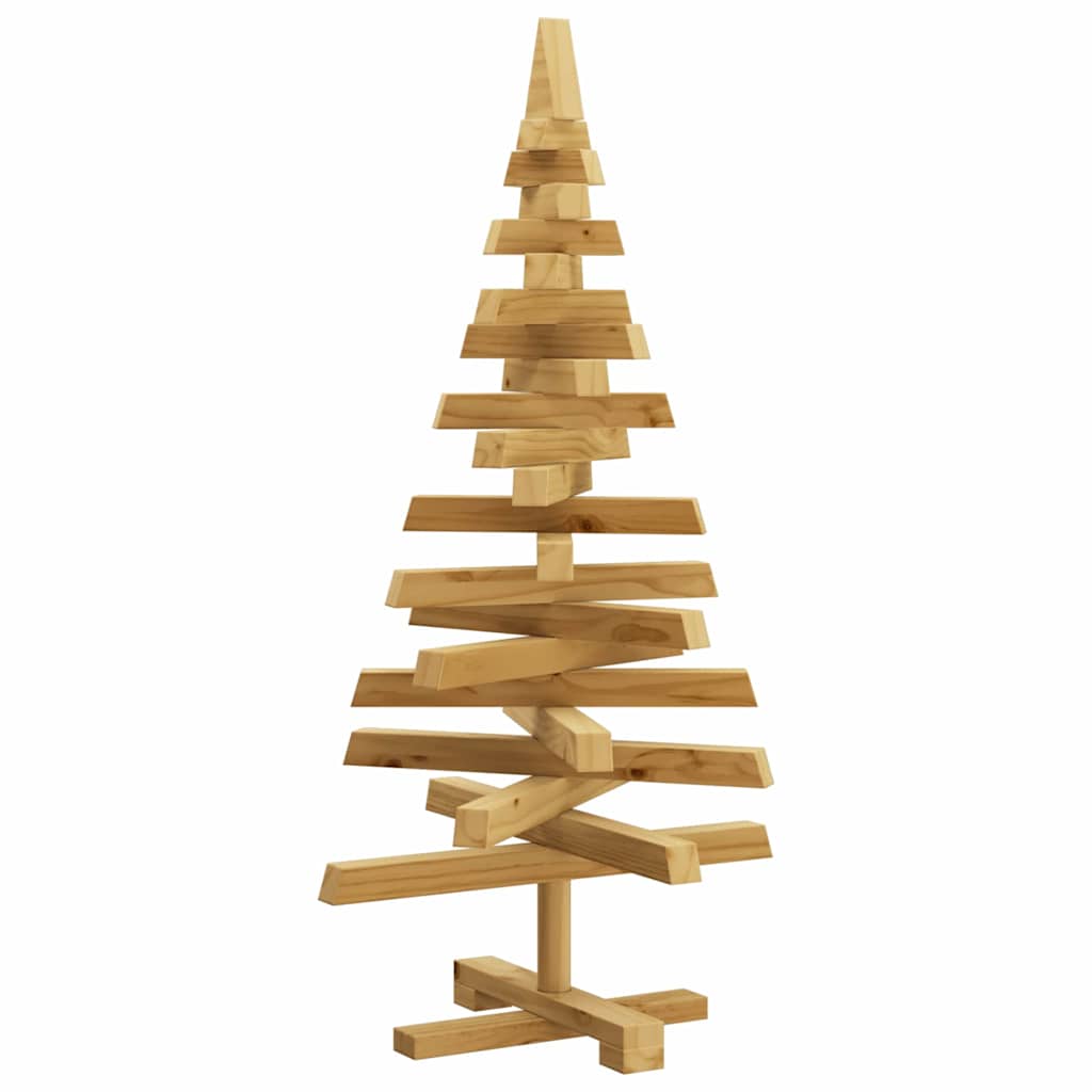Kerstbomen met standaard Bruin 90 cm Massief grenenhout – afbeelding 6
