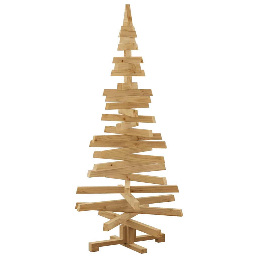 Kerstbomen met standaard Bruin 150 cm Massief grenenhout – afbeelding 8