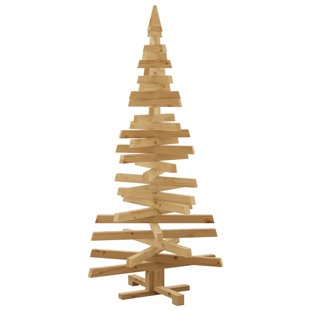 Kerstbomen met standaard Bruin 150 cm Massief grenenhout – afbeelding 9