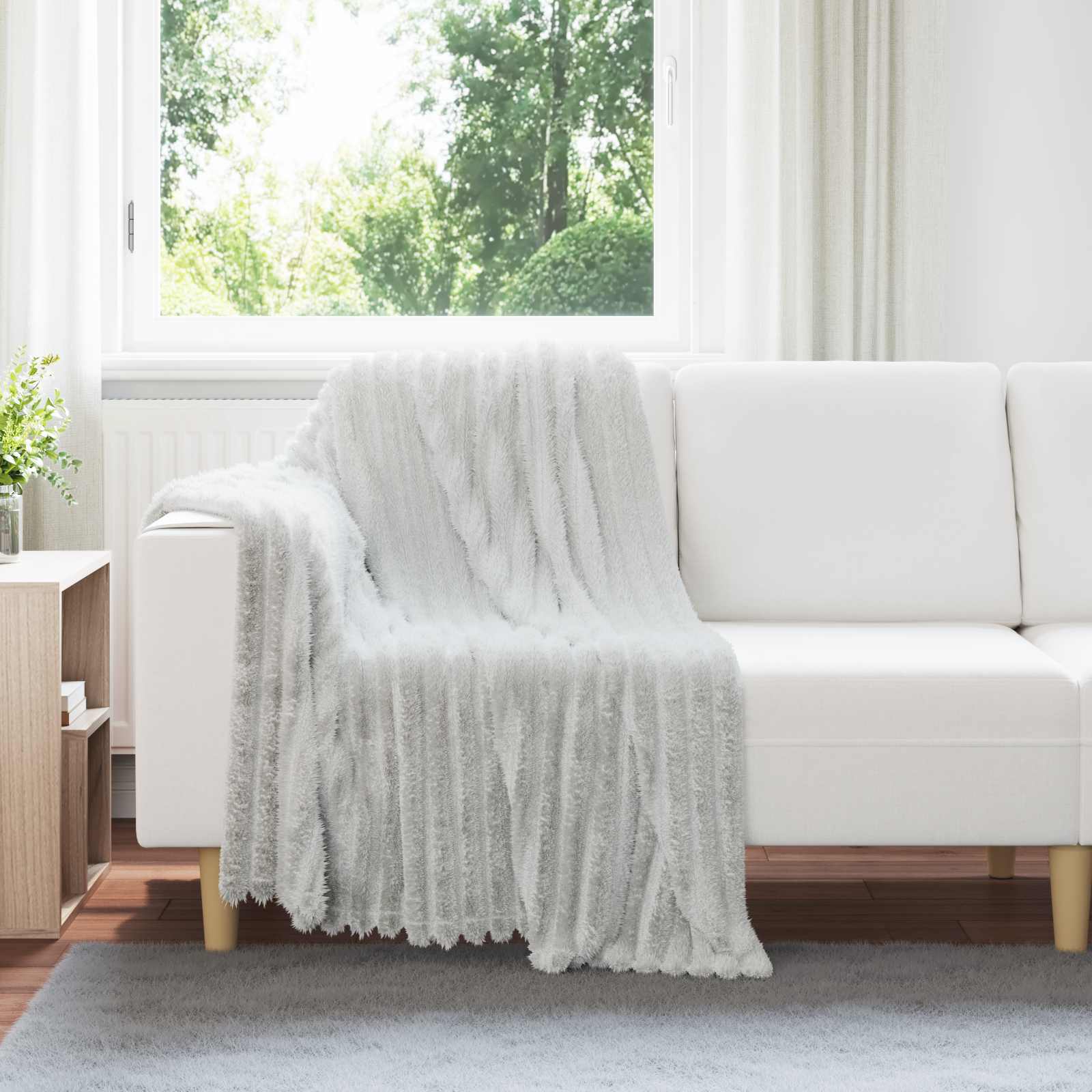 Gooi Deken Grijs 150 x 130 cm Fleece