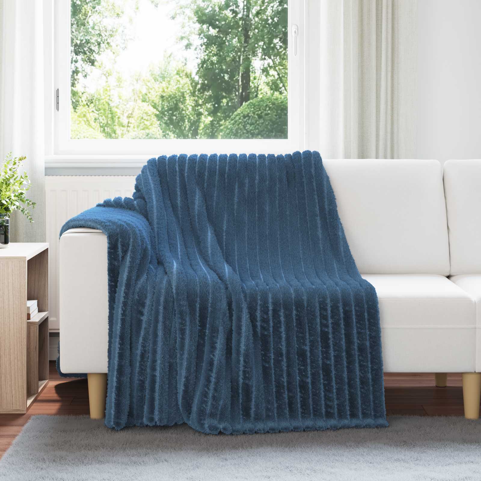 Gooi Deken Marineblauw 200 x 150 cm Fleece