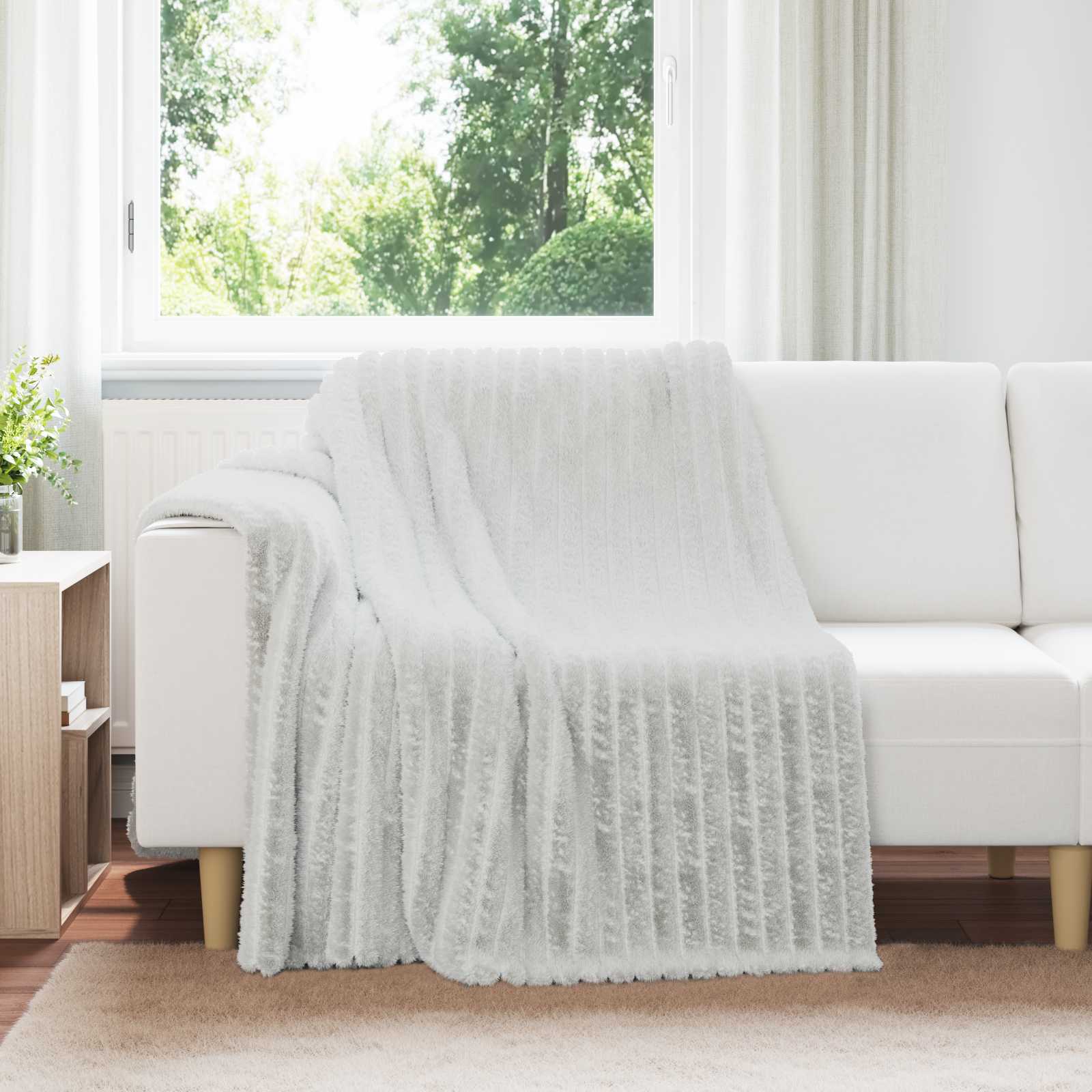 Kleden 6 pcs Grijs 200 x 150 cm Fleece – afbeelding 1