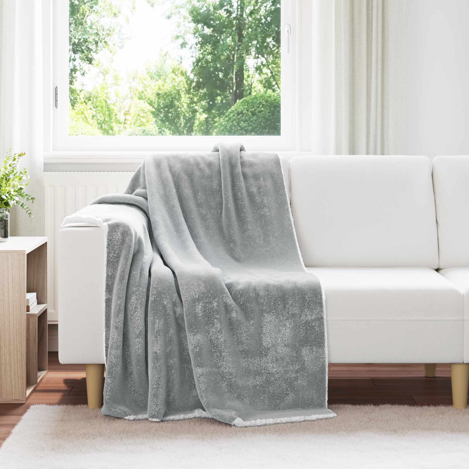 Gooi Deken Grijs 130 x 150 cm Fleece