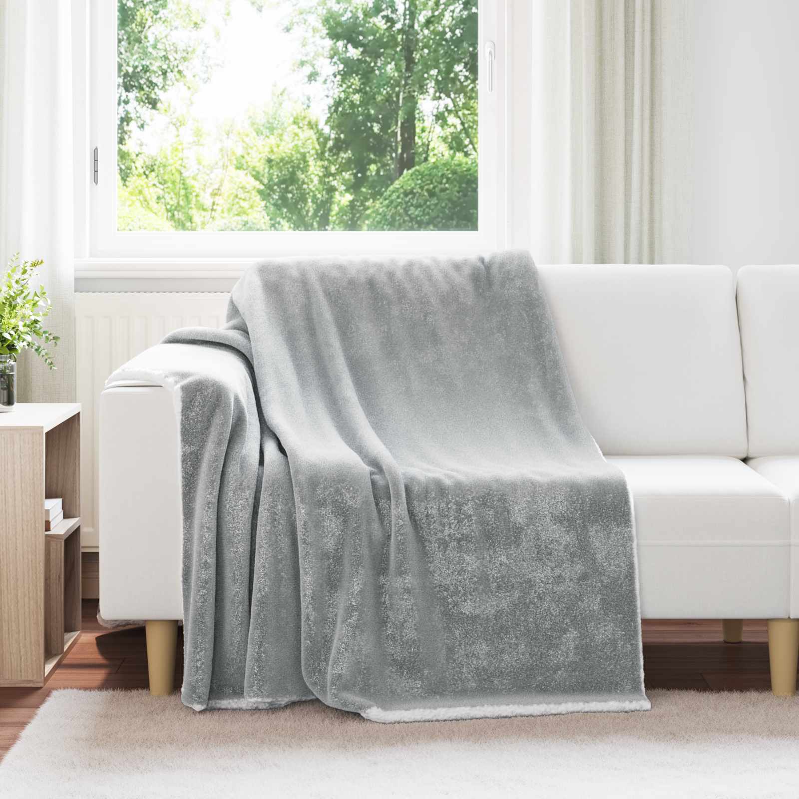 Gooi Deken Grijs 150 x 200 cm Fleece