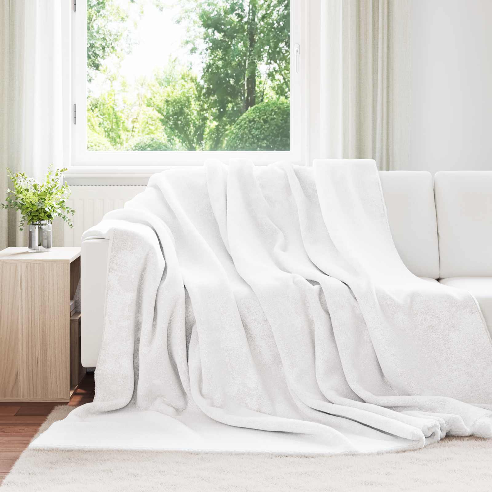 Gooi Deken Wit 240 x 270 cm Fleece