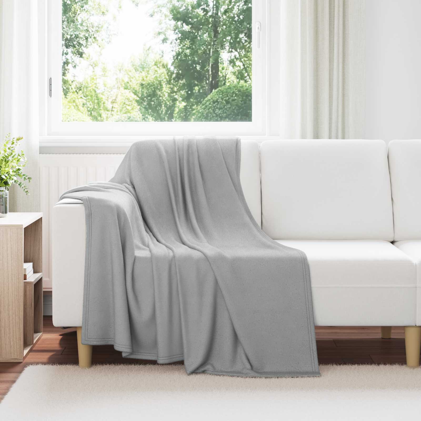 Gooi Deken Grijs 170 x 130 cm Fleece