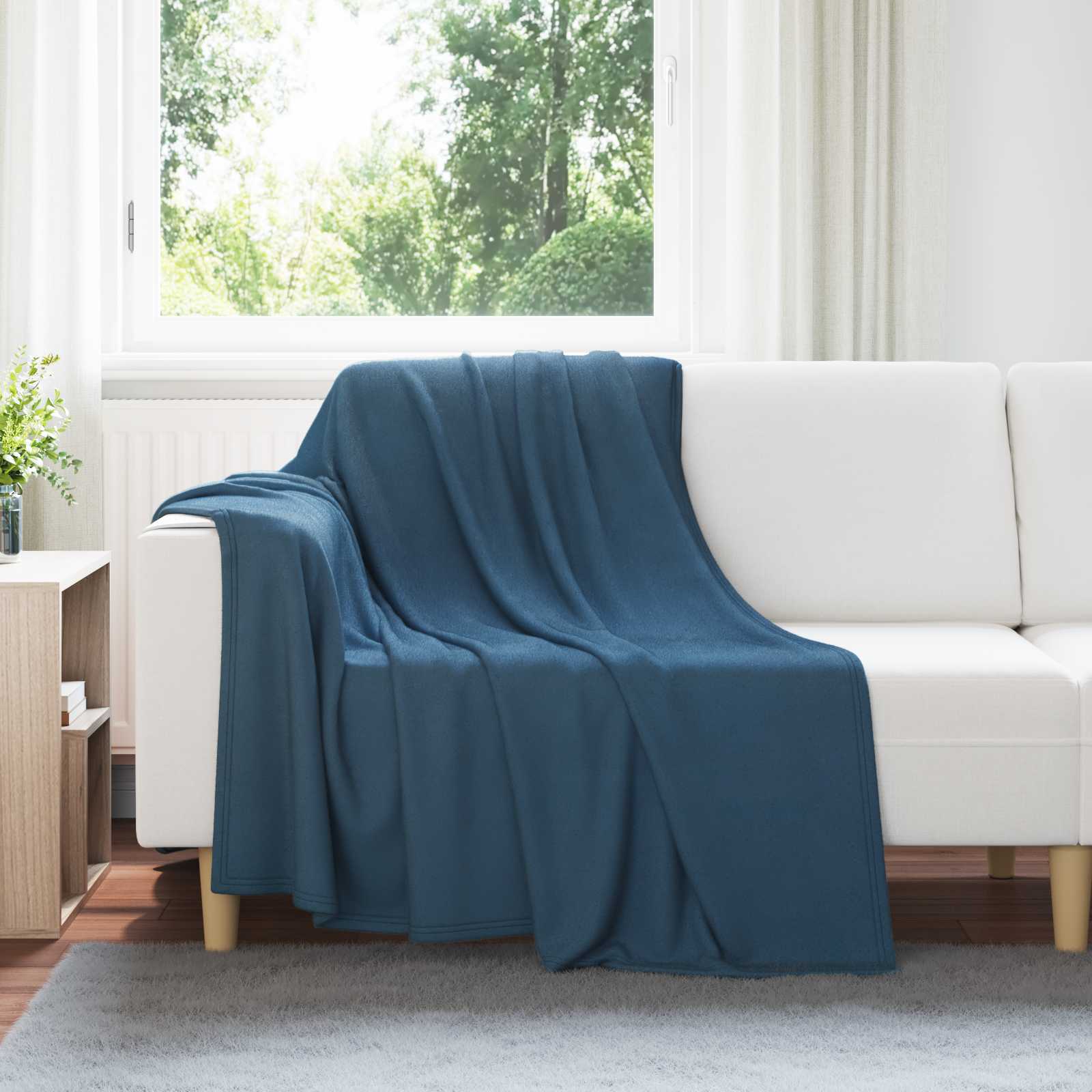 Gooi Deken Marineblauw 200 x 150 cm Fleece