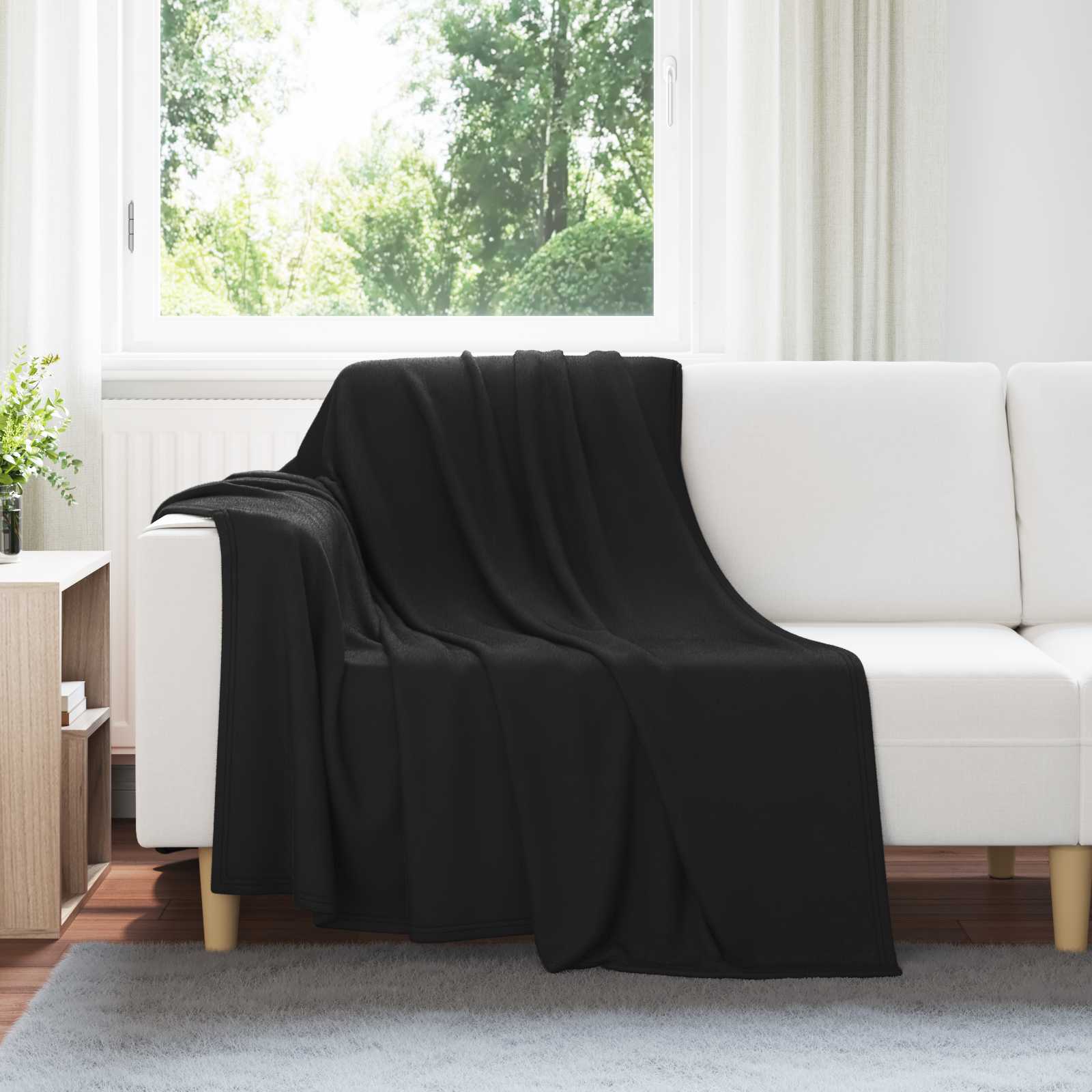 Gooi Deken Zwart 200 x 150 cm Fleece