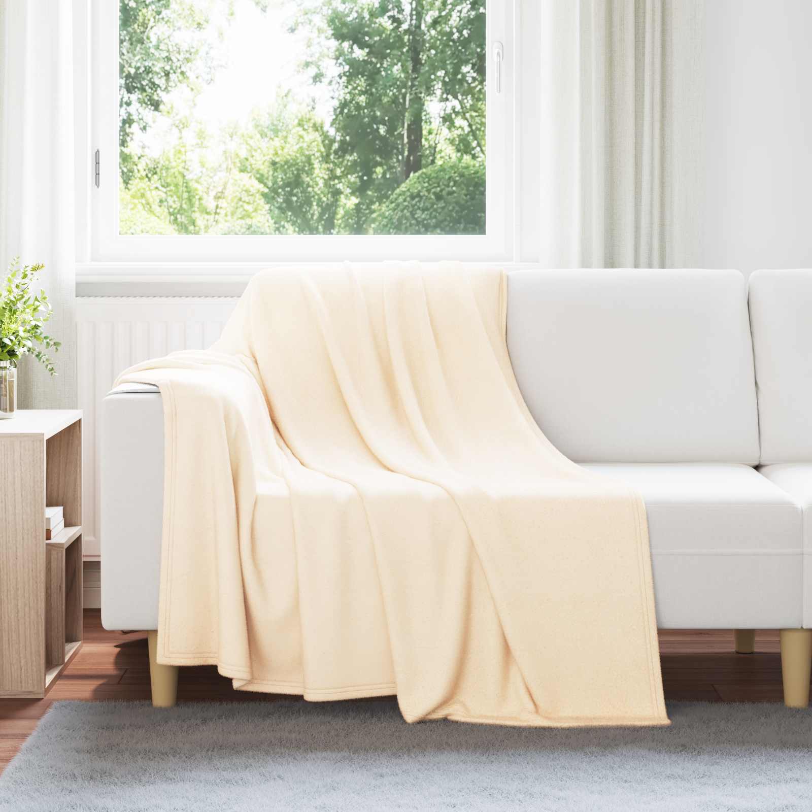Gooi Deken Crème 200 x 150 cm Fleece