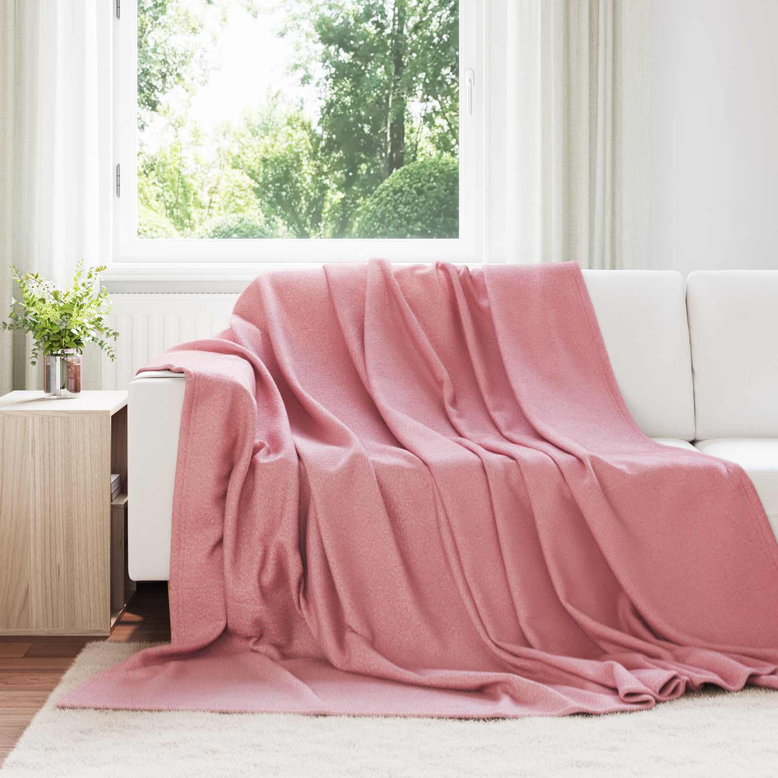 Kleden 24 pcs Roze 240 x 220 cm Fleece – afbeelding 1