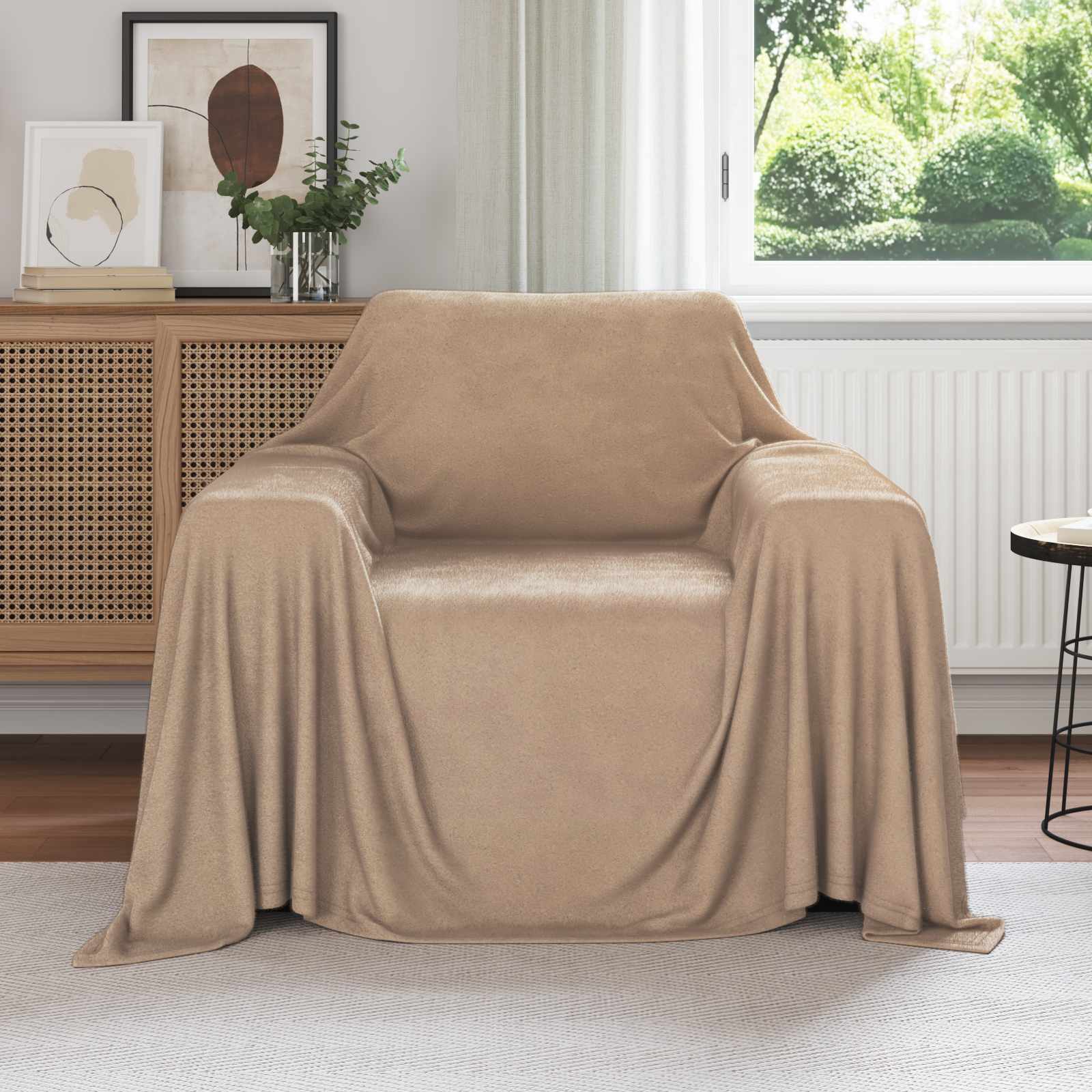Gooi Deken Kameel 210 x 140 cm Fleece – afbeelding 1