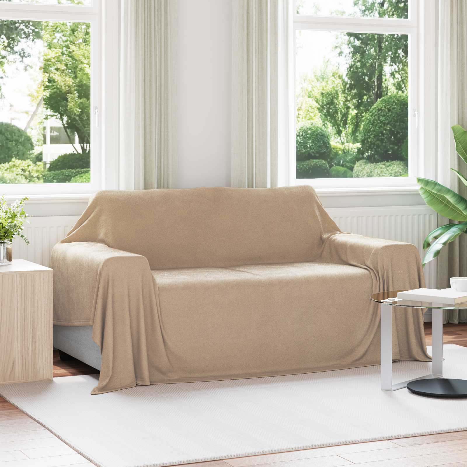 Gooi Deken Kameel 280 x 210 cm Fleece – afbeelding 1