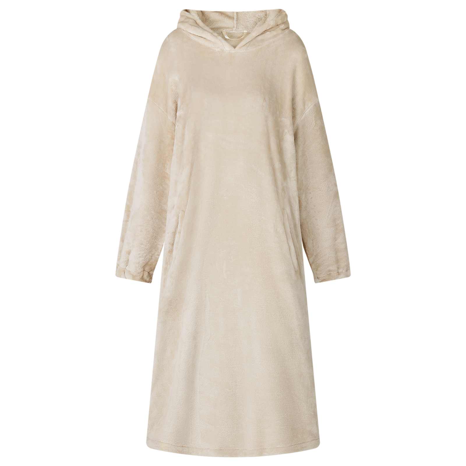 Deken hoodie Beige l Flanel
