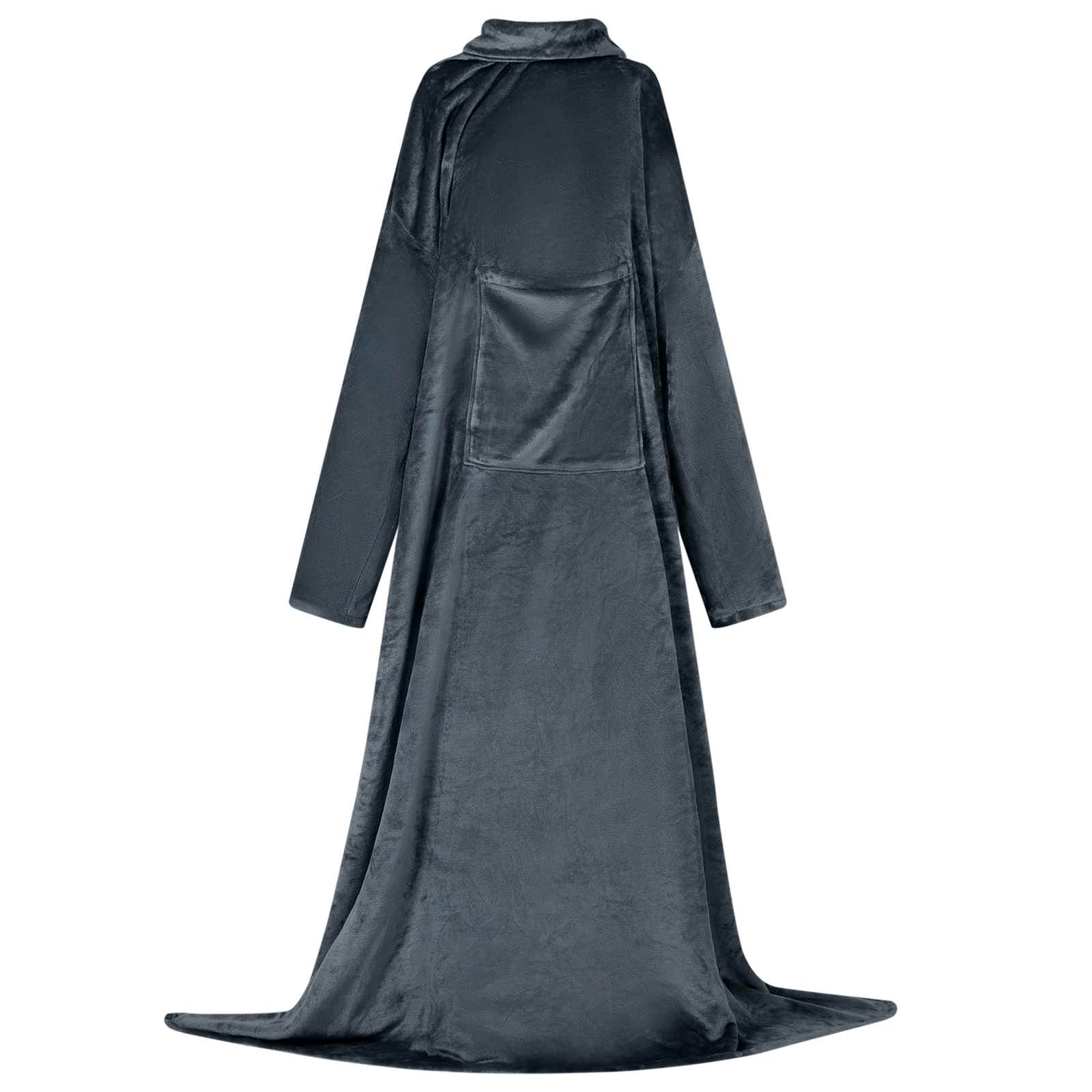 Deken hoodie Marineblauw F Flanel