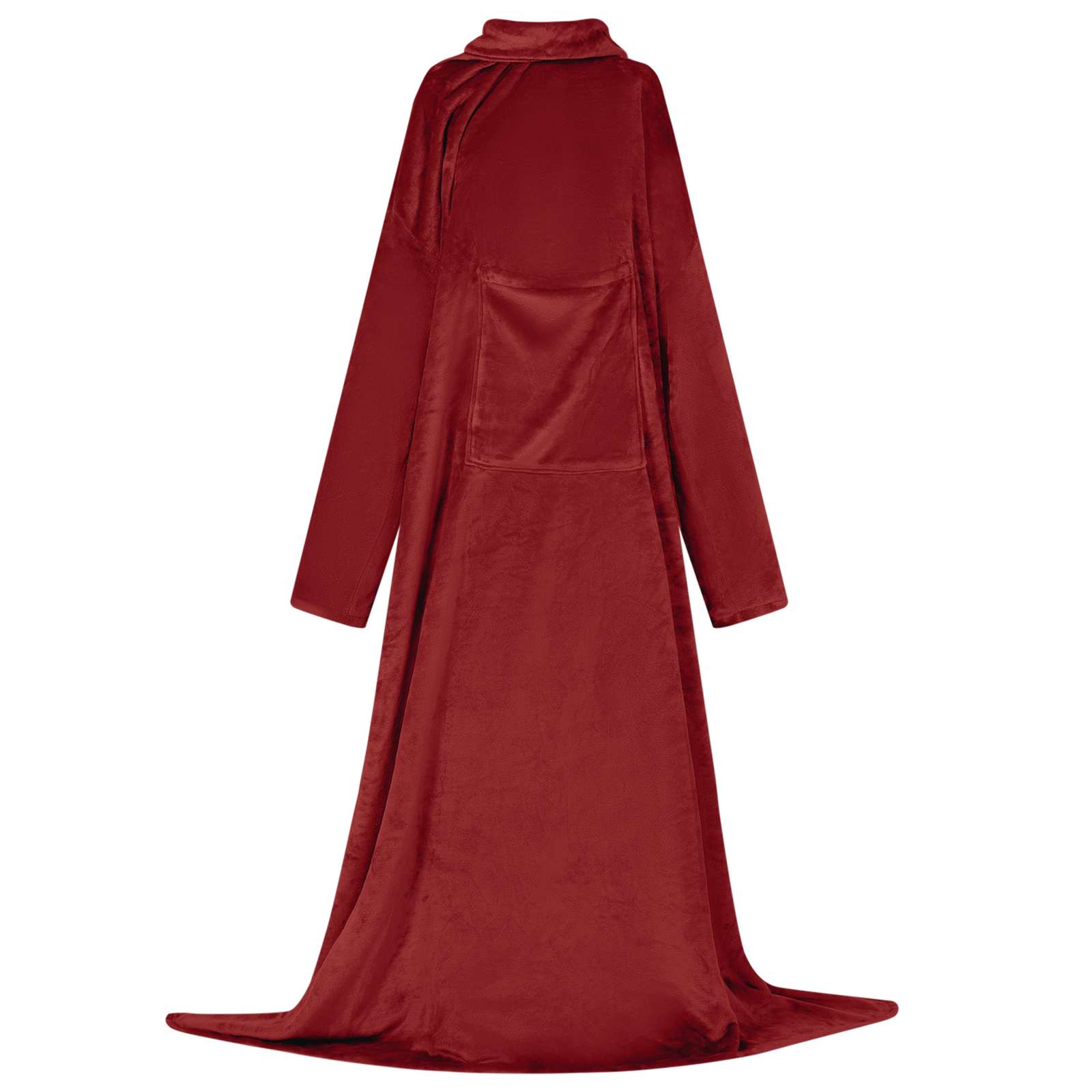 Deken hoodie Bordeaux Rood F Flanel