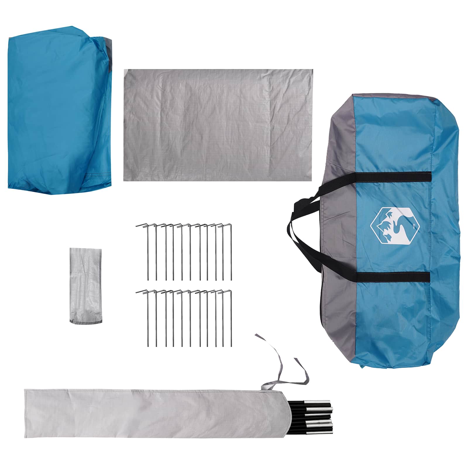 Tunneltent Blauw 520 x 260 x 175 cm – afbeelding 8