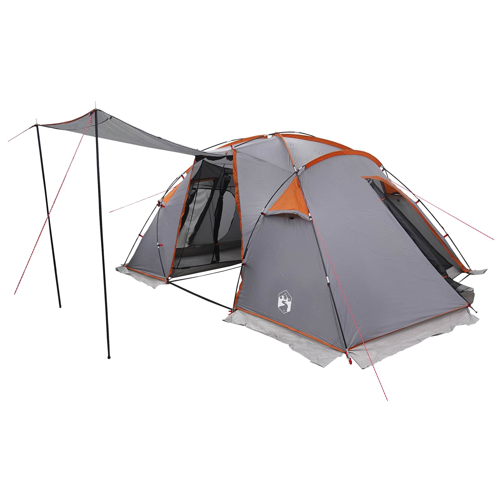 Tunneltent Grijs en Oranje 520 x 260 x 175 cm – afbeelding 2