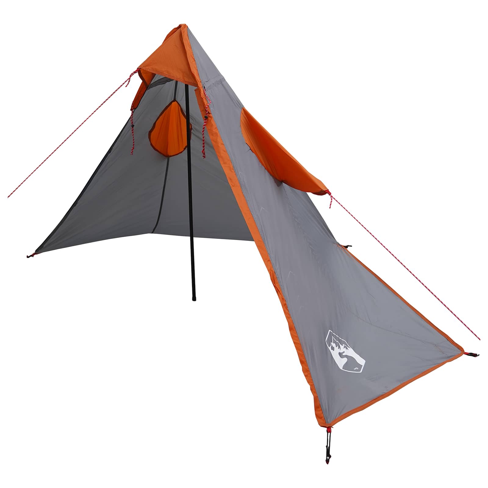 2-in-1 Regen Poncho met Kap Grijs en Oranje 262 x 126 x 130 cm – afbeelding 5
