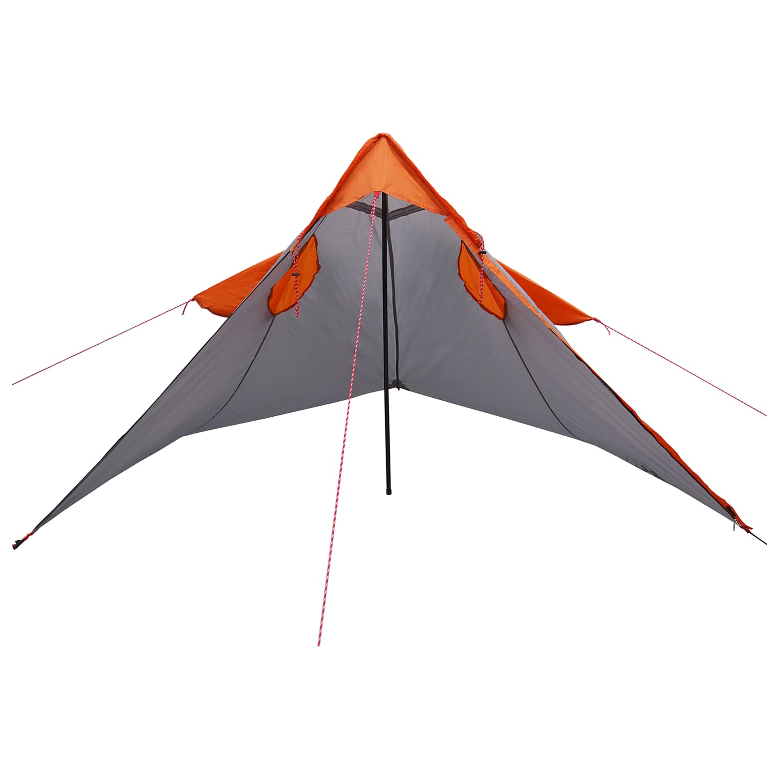2-in-1 Regen Poncho met Kap Grijs en Oranje 262 x 126 x 130 cm – afbeelding 6