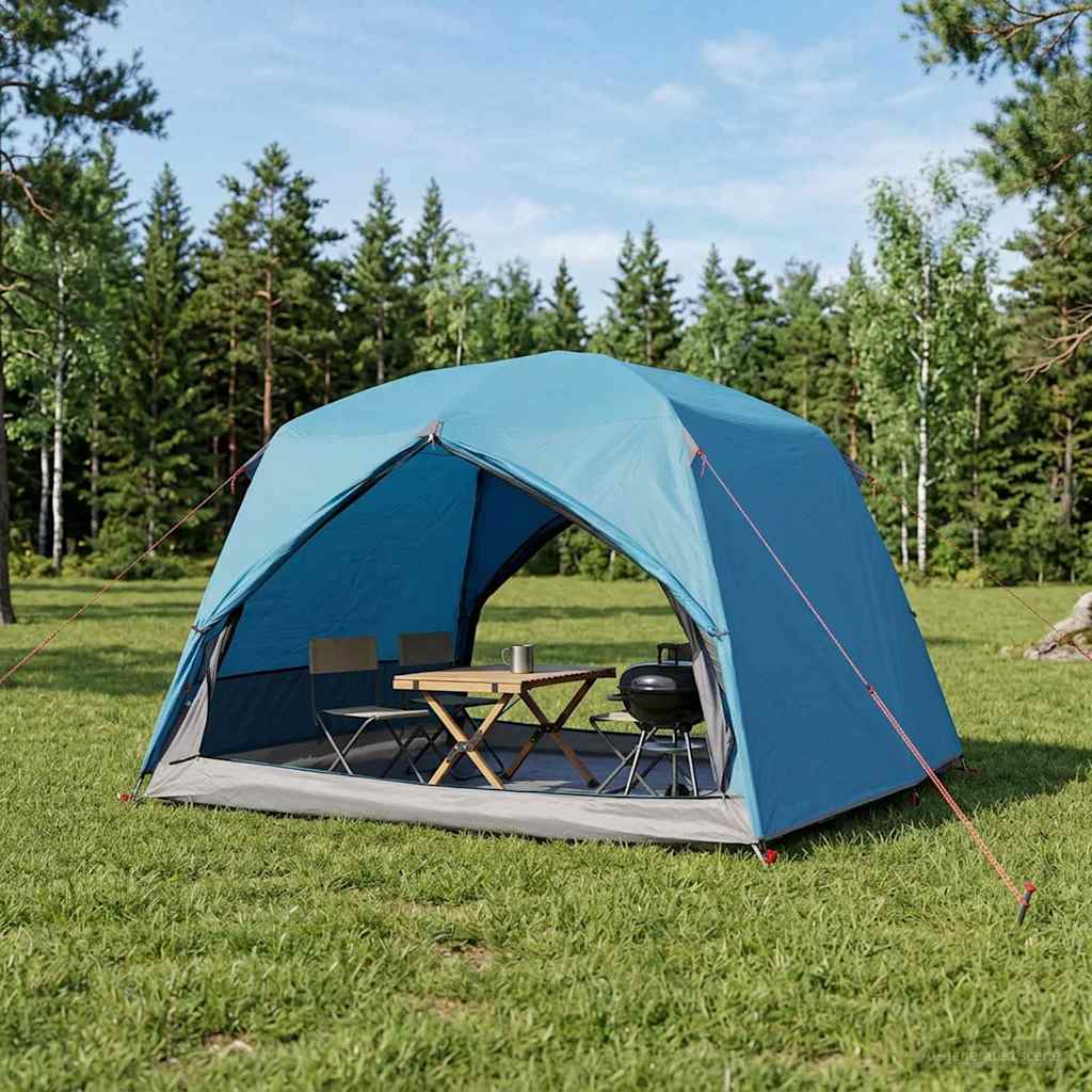 Backpacking Tent Blauw 2-persoons 185T Polyester met PU Coating