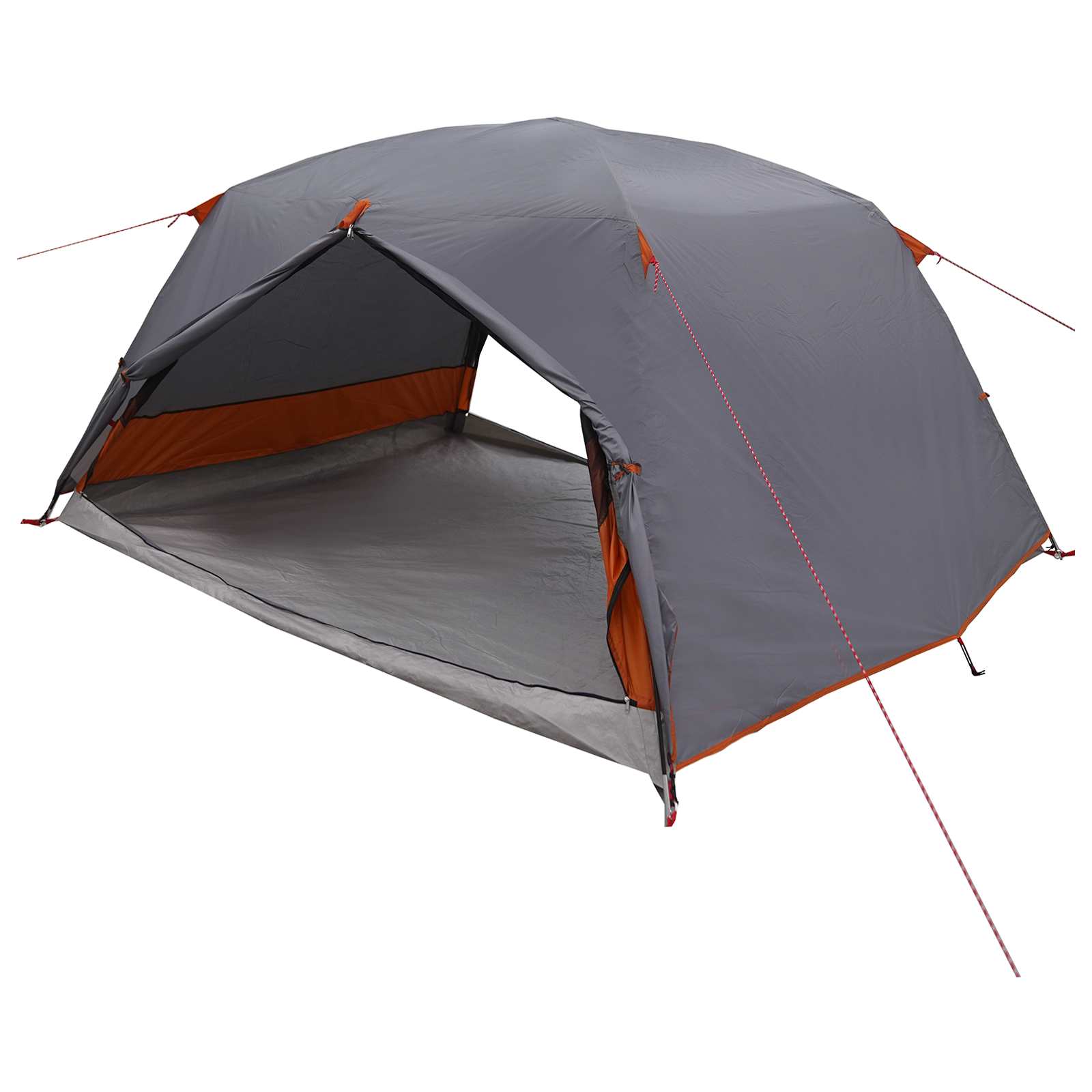 Backpacking Tent Grijs en Oranje 4-persoons – afbeelding 2
