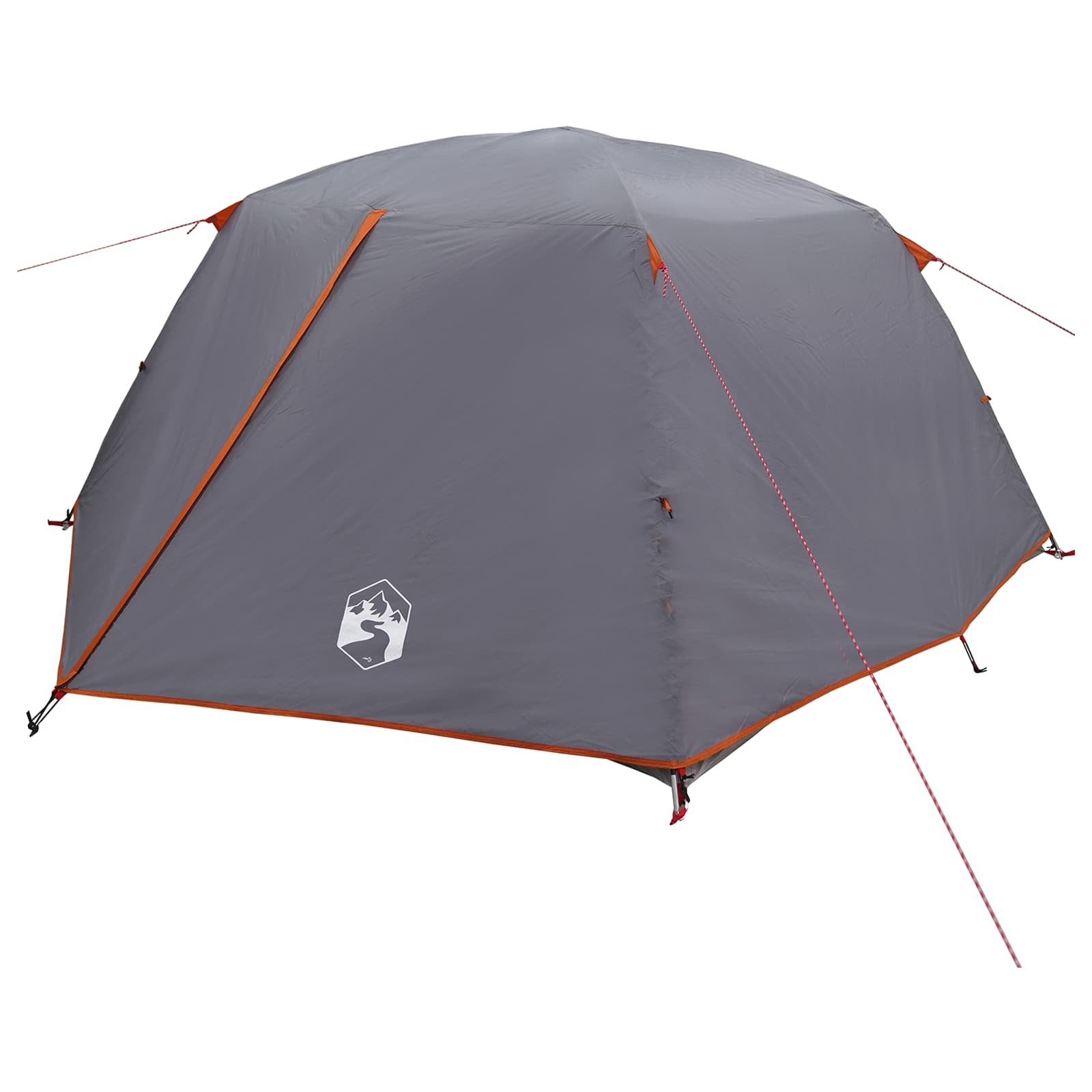 Backpacking Tent Grijs en Oranje 4-persoons – afbeelding 3