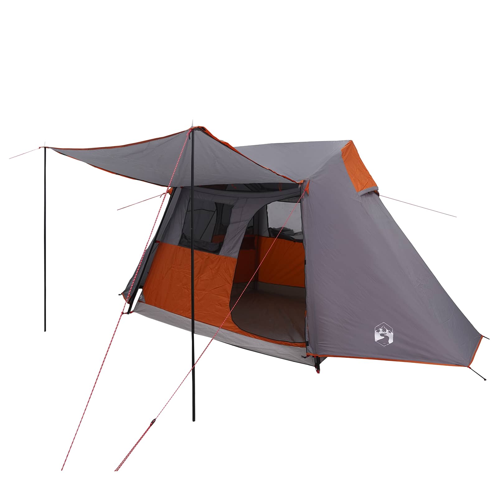 Tunneltent Grijs en Oranje 475 x 220 x 192 cm – afbeelding 2