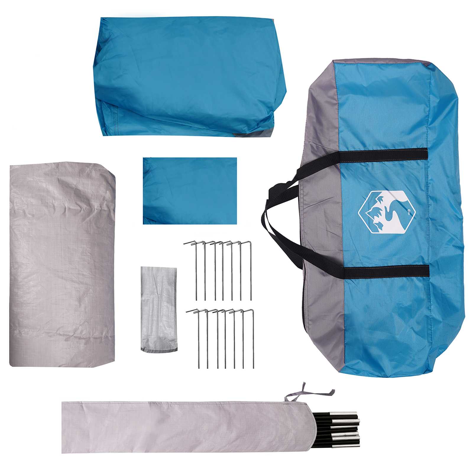 Tunneltent Blauw 275 x 240 x 200 cm – afbeelding 8