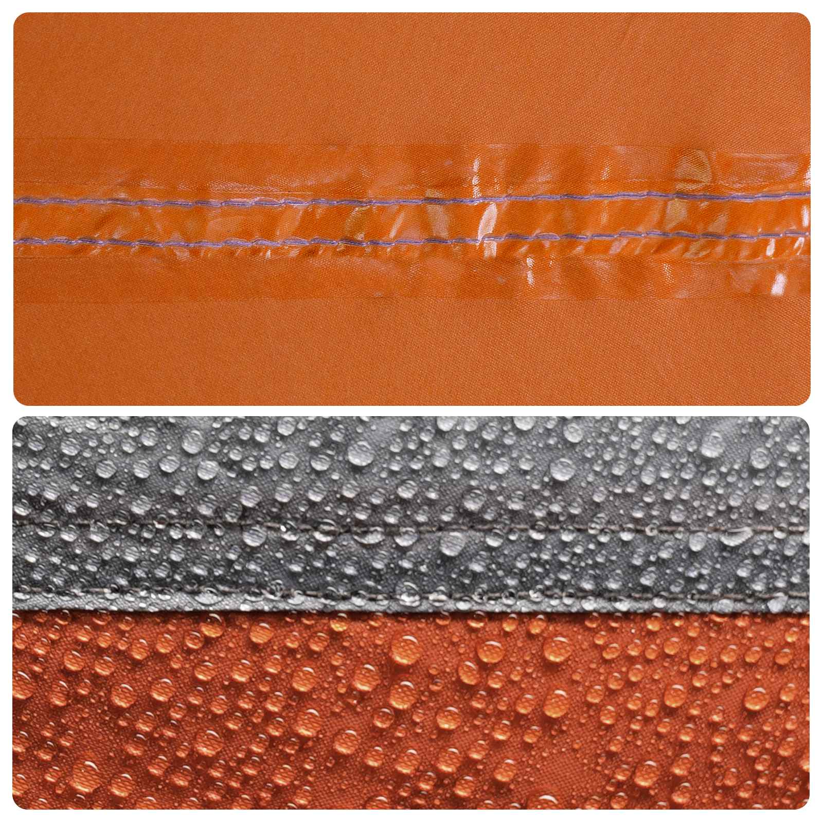 Tunneltent Grijs en Oranje 275 x 240 x 200 cm – afbeelding 10