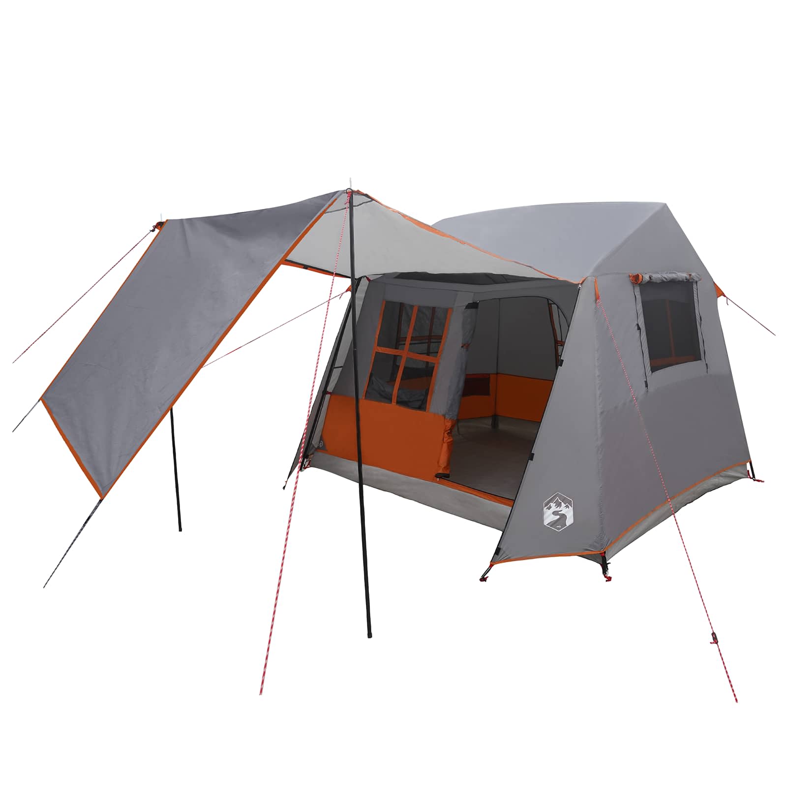 Tunneltent Grijs en Oranje 275 x 240 x 200 cm – afbeelding 2