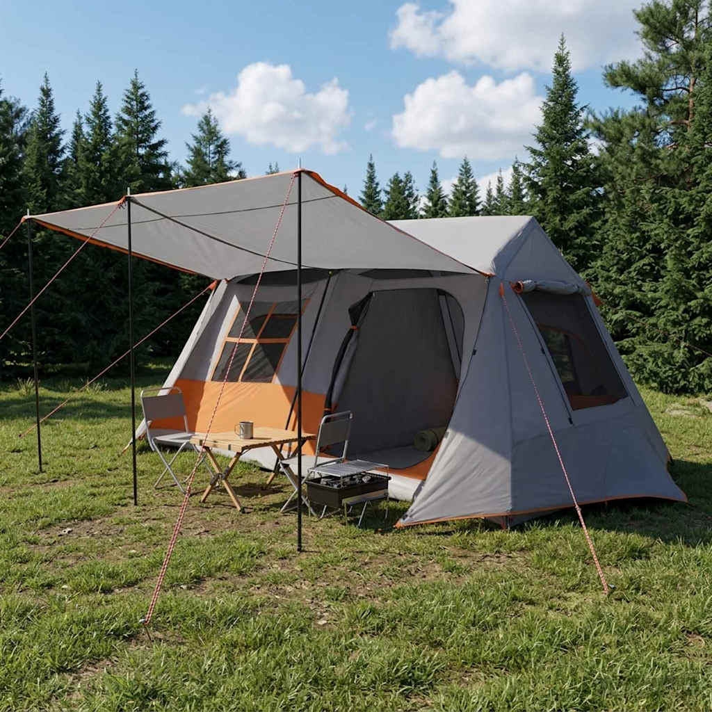 Tunneltent Grijs en Oranje 400 x 278 x 182 cm