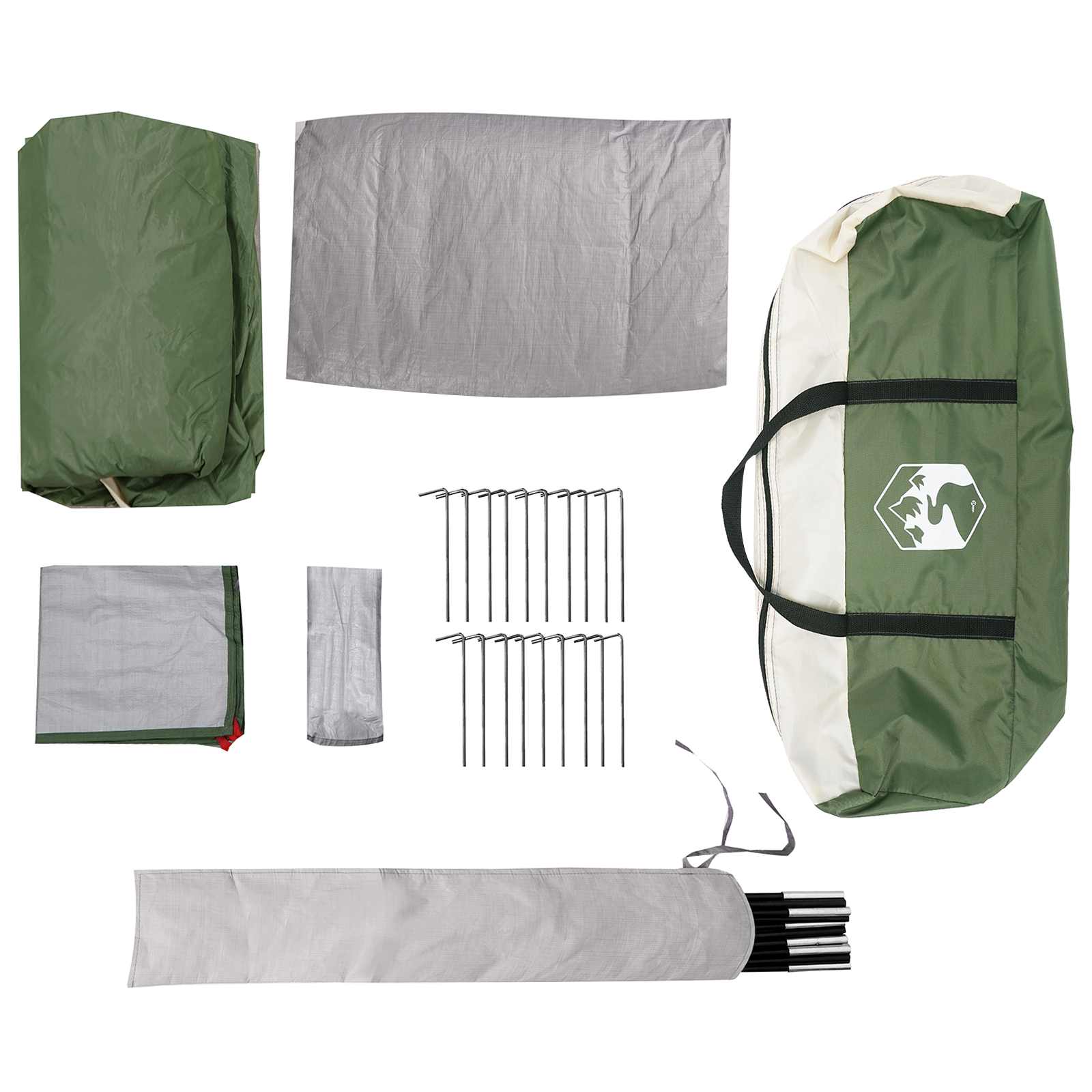 Tunneltent Groen 390 x 215 x 152 cm – afbeelding 8